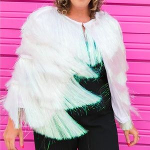 Fringe & Co Iridescent Tinsel Fringe Jacket